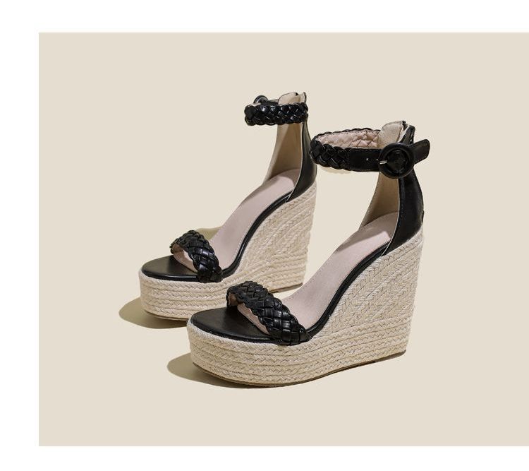 Platform Wedge-Heel Sandals AH338