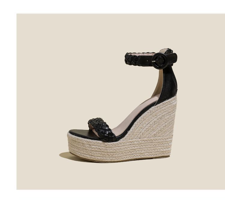 Platform Wedge-Heel Sandals AH338