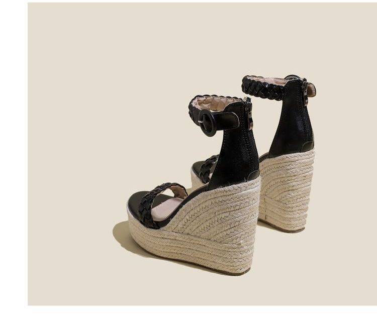 Platform Wedge-Heel Sandals AH338