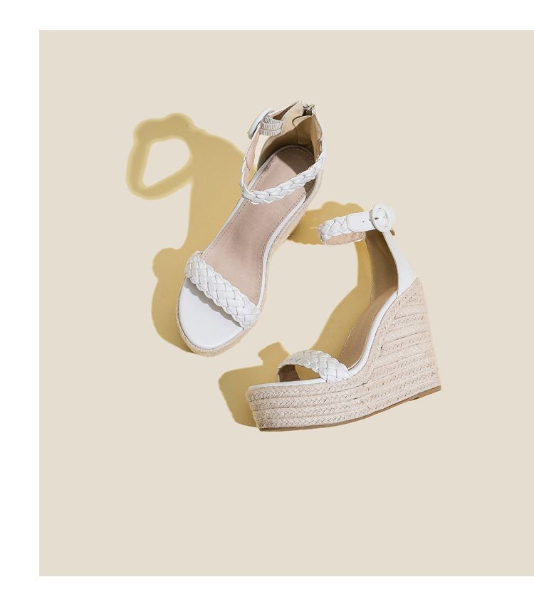 Platform Wedge-Heel Sandals AH338