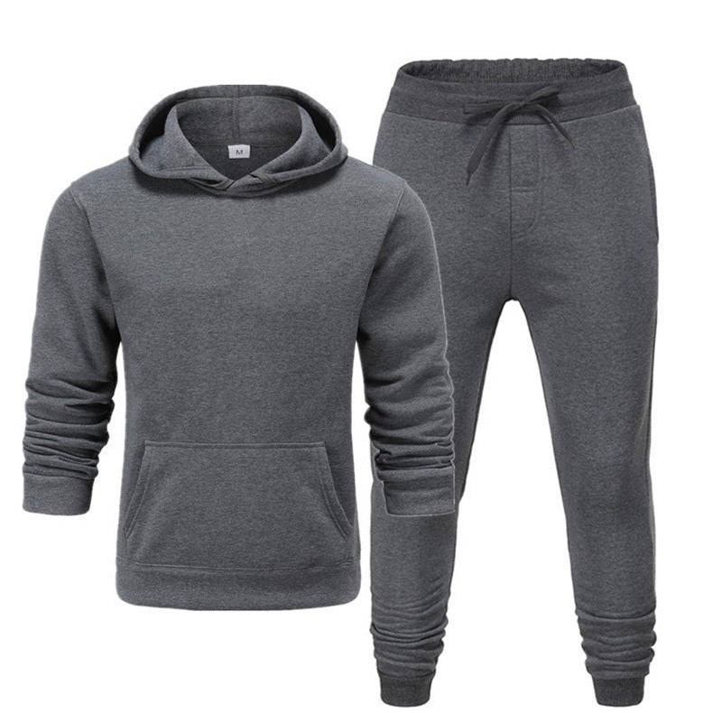 Outdoor Solid Plush Long Sleeve Mens Activewear LQ17