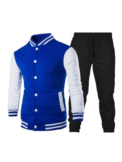 Ensembles de survêtements longs en patchwork de sport pour hommes SS94