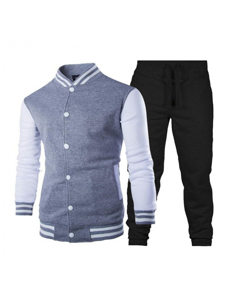 Ensembles de survêtements longs en patchwork de sport pour hommes SS94