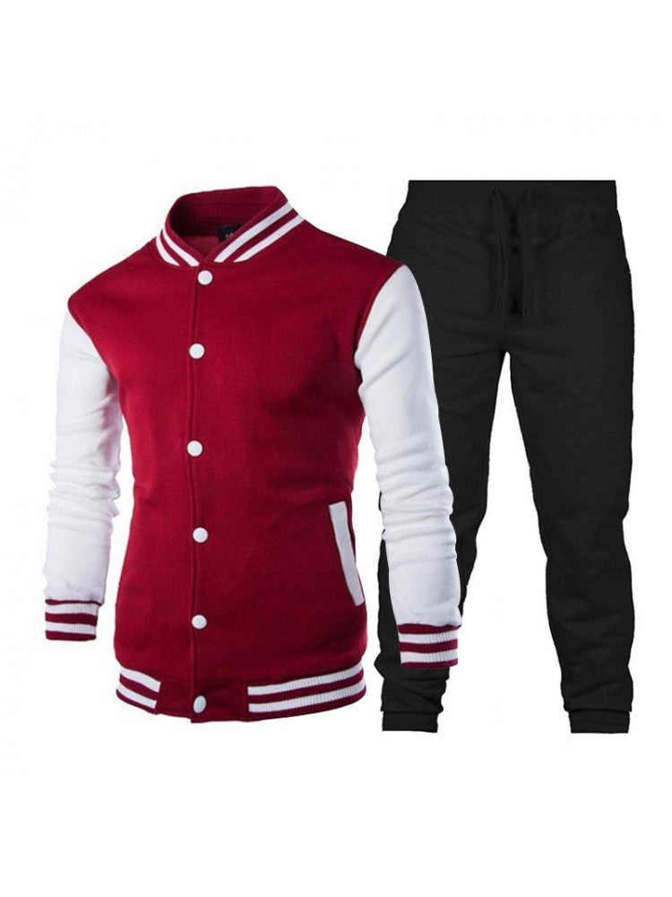 Ensembles de survêtements longs en patchwork de sport pour hommes SS94