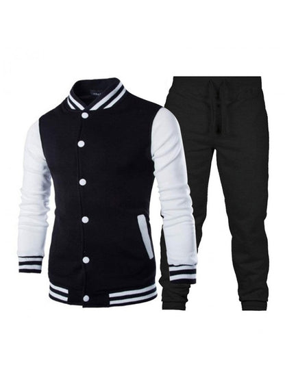 Ensembles de survêtements longs en patchwork de sport pour hommes SS94