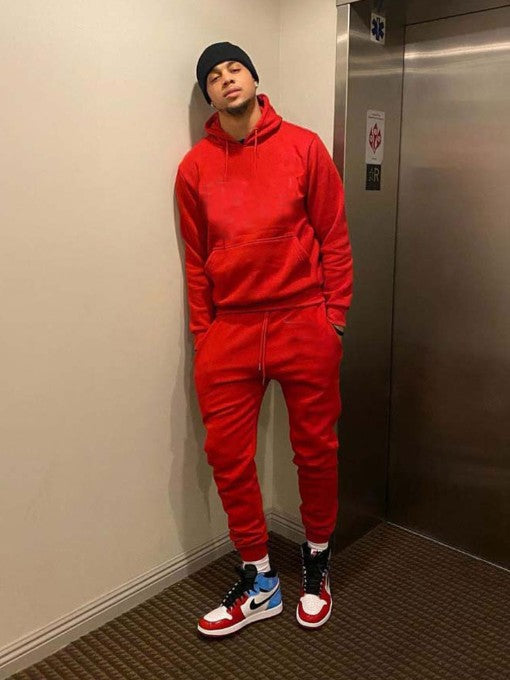 Outdoor Solid Plush Langarm Herren Activewear LQ17