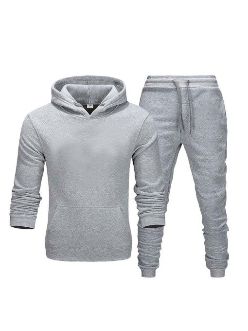 Outdoor Solid Plush Long Sleeve Mens Activewear LQ17