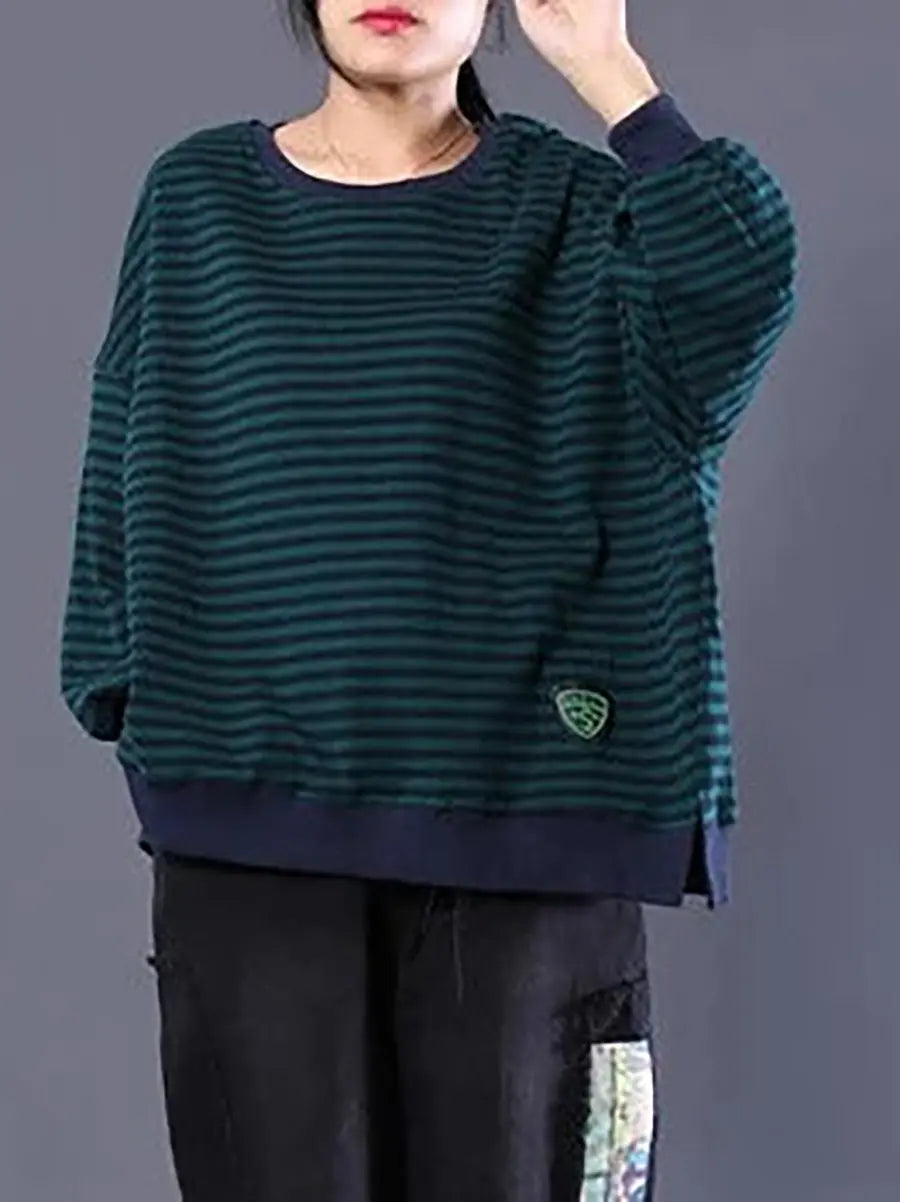 Plus Size Buykud Hand-Made 100% Cotton Sweatshirt Ada Fashion