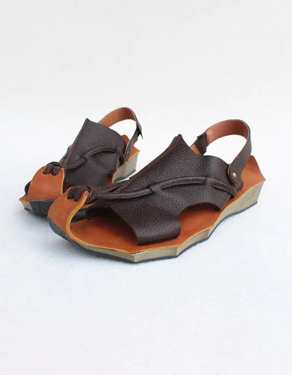 Summer Vintage Flat Sandals Slingback Ada Fashion