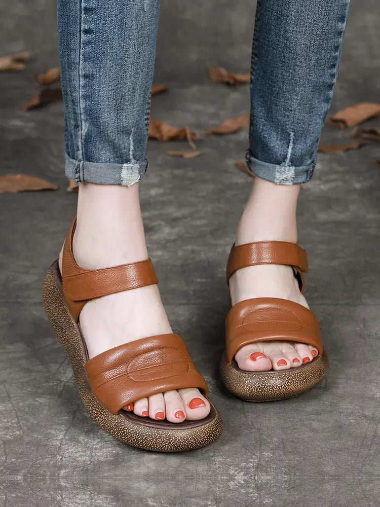 Wedge Heel Retro Summer Women's Sandals Ada Fashion