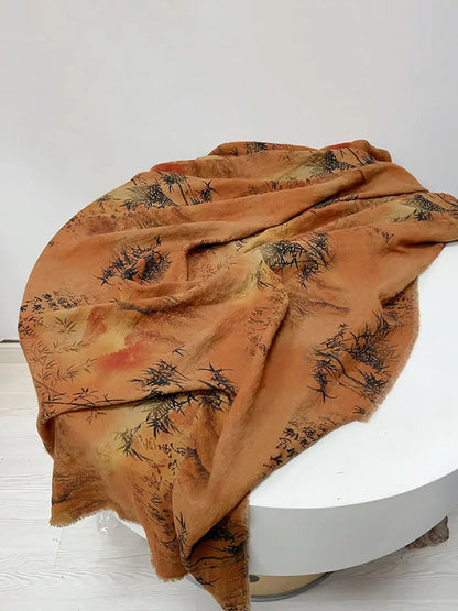 Women Ethnic Flower Tie-dye Autumn Scarf Ada Fashion