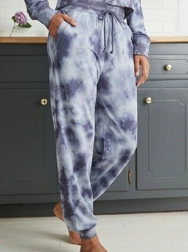 Casual Loose Tie-Dye Pattern Casual Pants  WK65