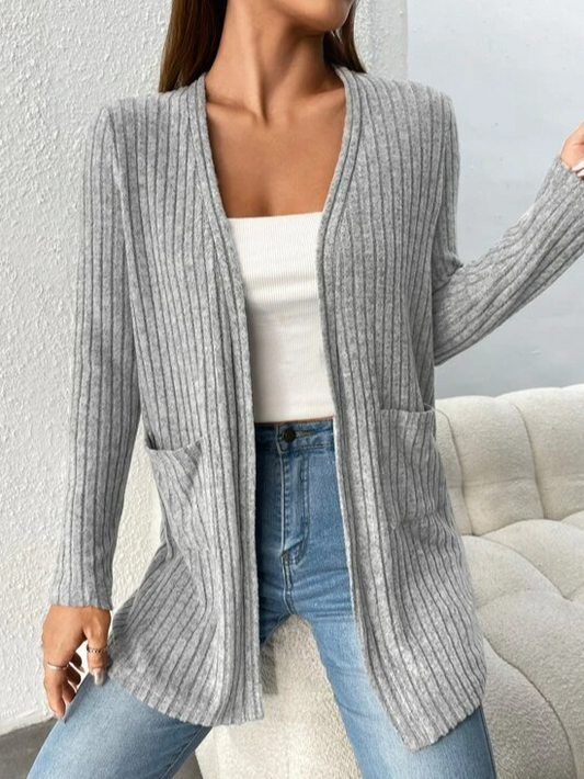 Knitted Plain Casual Other Coat  QL115