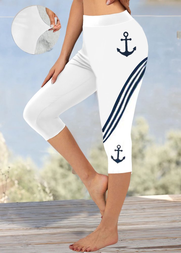 Anchor Tight Knitted Casual Leggings  QN92