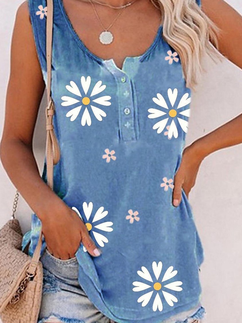 Printed Casual Vests TH1025