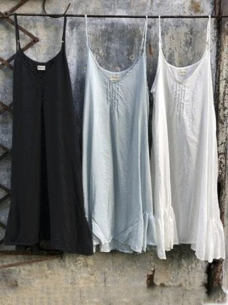 Casual Cotton Ins Sleeveless Camisole Dress NNq49