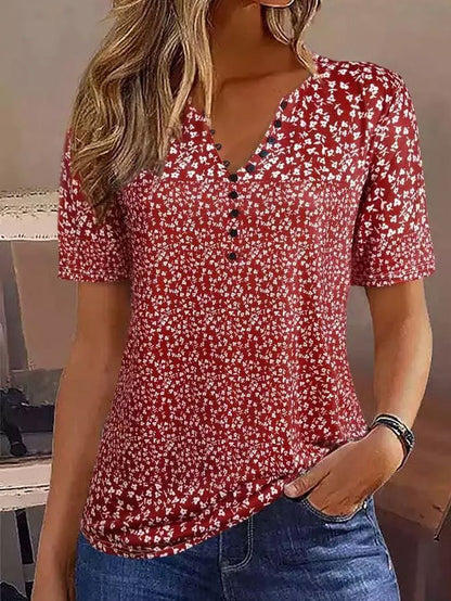 Chemise ample décontractée à col ras du cou et boucle mm283